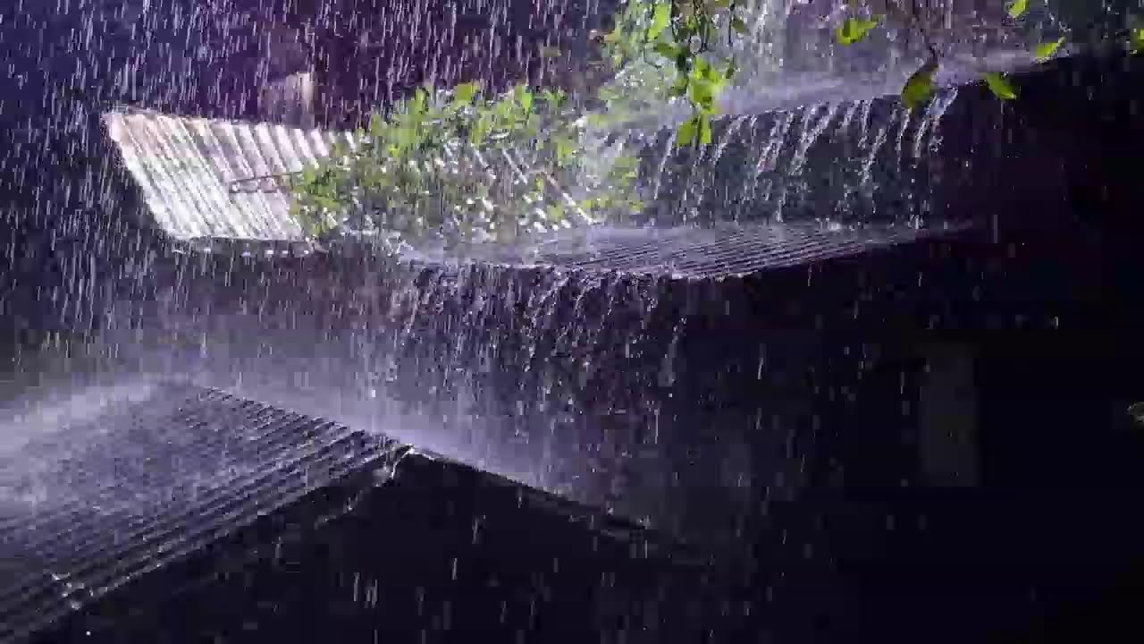 Deep Sleep in 5 Minutes | Rain on Tin Roof Sounds – Cozy Night Ambience