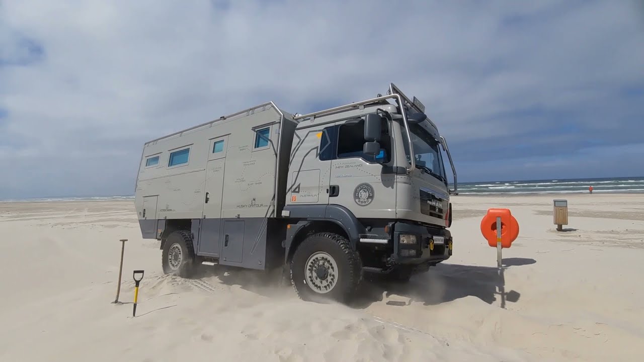 Stuck in the soft sand of Lokken Beach 🏖 in Denmark