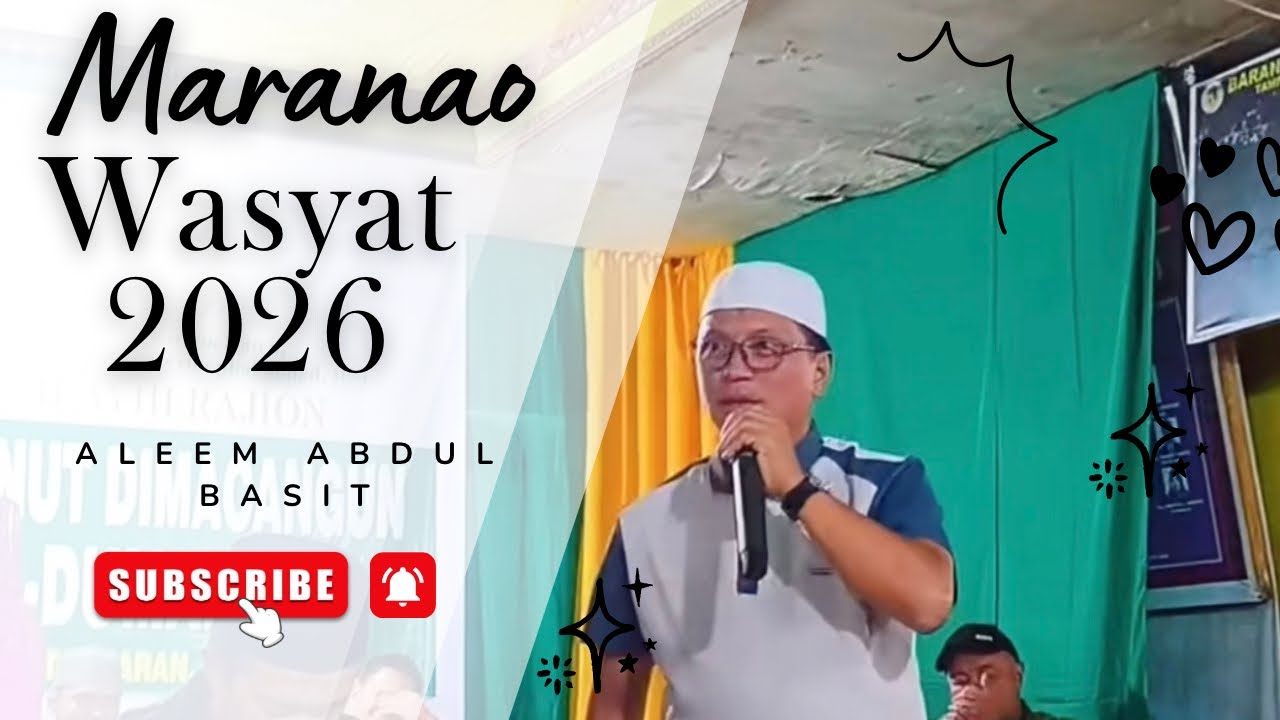 Maranao Wasyat this month of Ramadan from Aleem Basit.