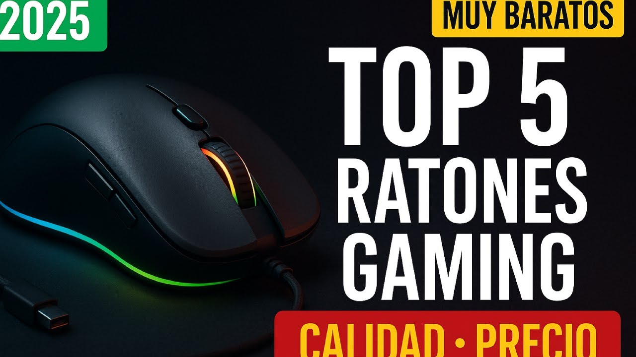 Top 5 Ratones Gaming Baratos 2025 | AliExpress
