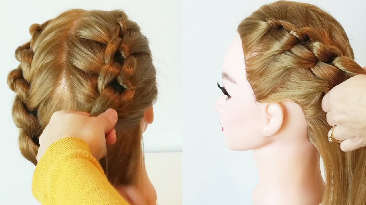 Trenza con nudos paso a paso |  💇‍♀️ | Peinados para niñas 💇‍♀️