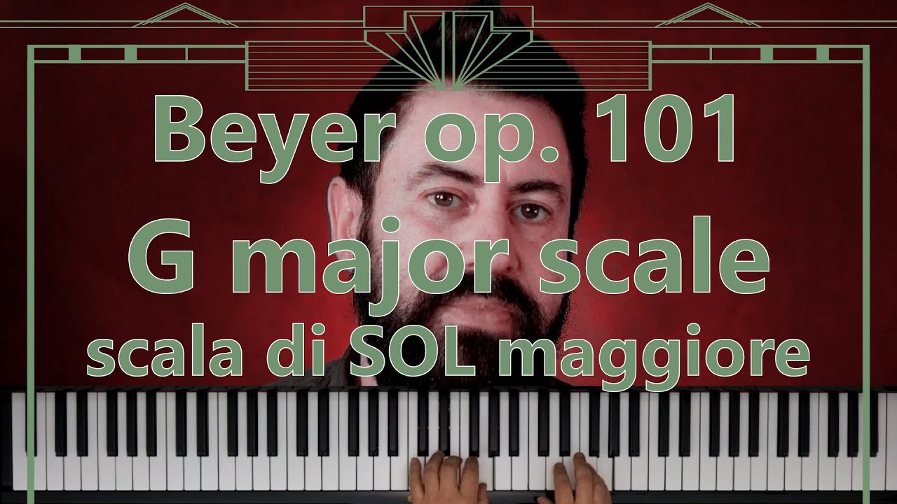 Piano tutorial - Beyer Op. 101 Scala di Sol maggiore