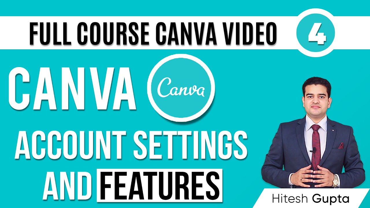 Canva Account Settings and Features Complete Overview | Canva Basic Tutorial in Hindi | #Canva