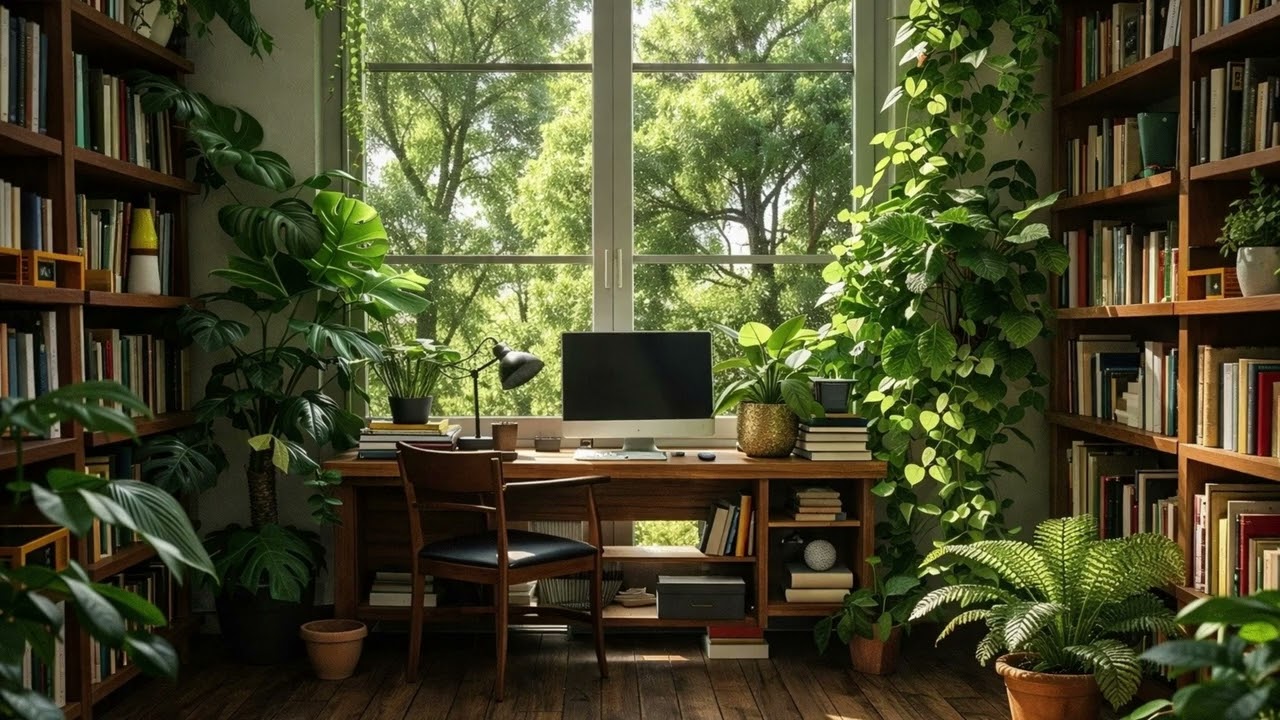 [playlist] 나무 사이로 햇살이 들어오는 아침, 재즈가 흐르는 서재  Gentle Morning Jazz