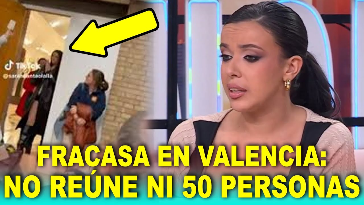 Sarah Santaolalla FRACASA en un acto en Valencia: No van ni 50 personas