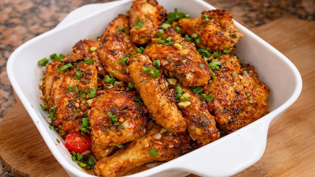 🔥 ALITAS AL HORNO CRUJIENTES con Mantequilla y Limón | Fácil y Deliciosas