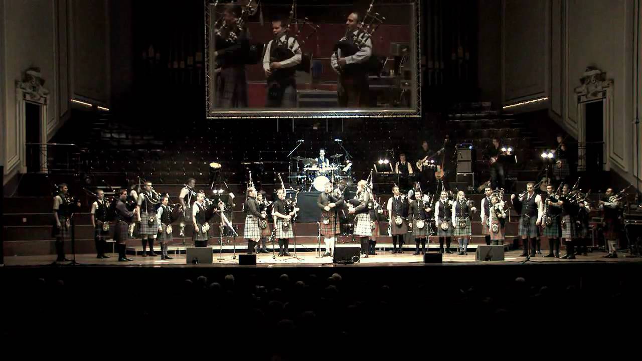 The National Youth Pipe Band Of Scotland    The Dragons Lair.wmv