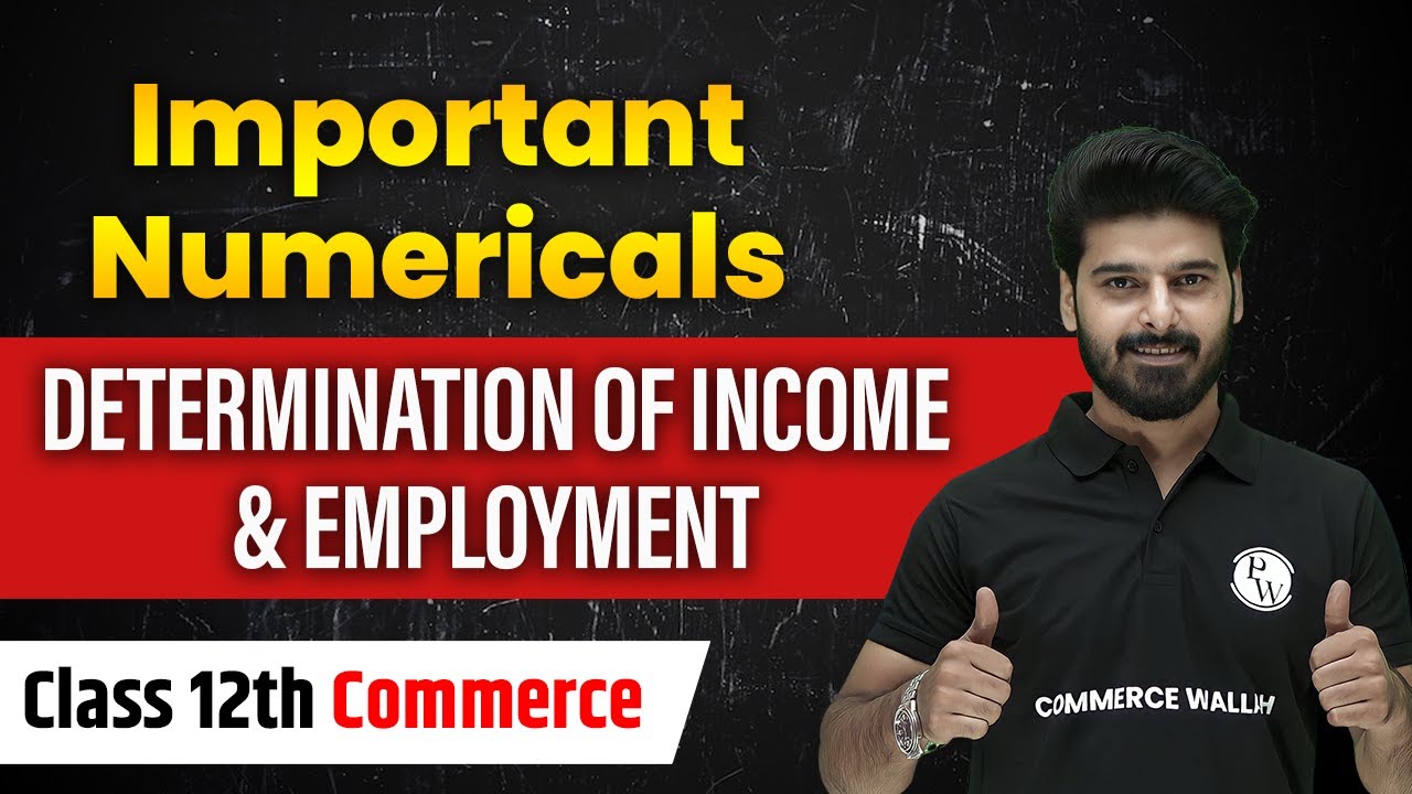 Important Numericals | 12th Commerce | Determination Of Income & Employment🔥