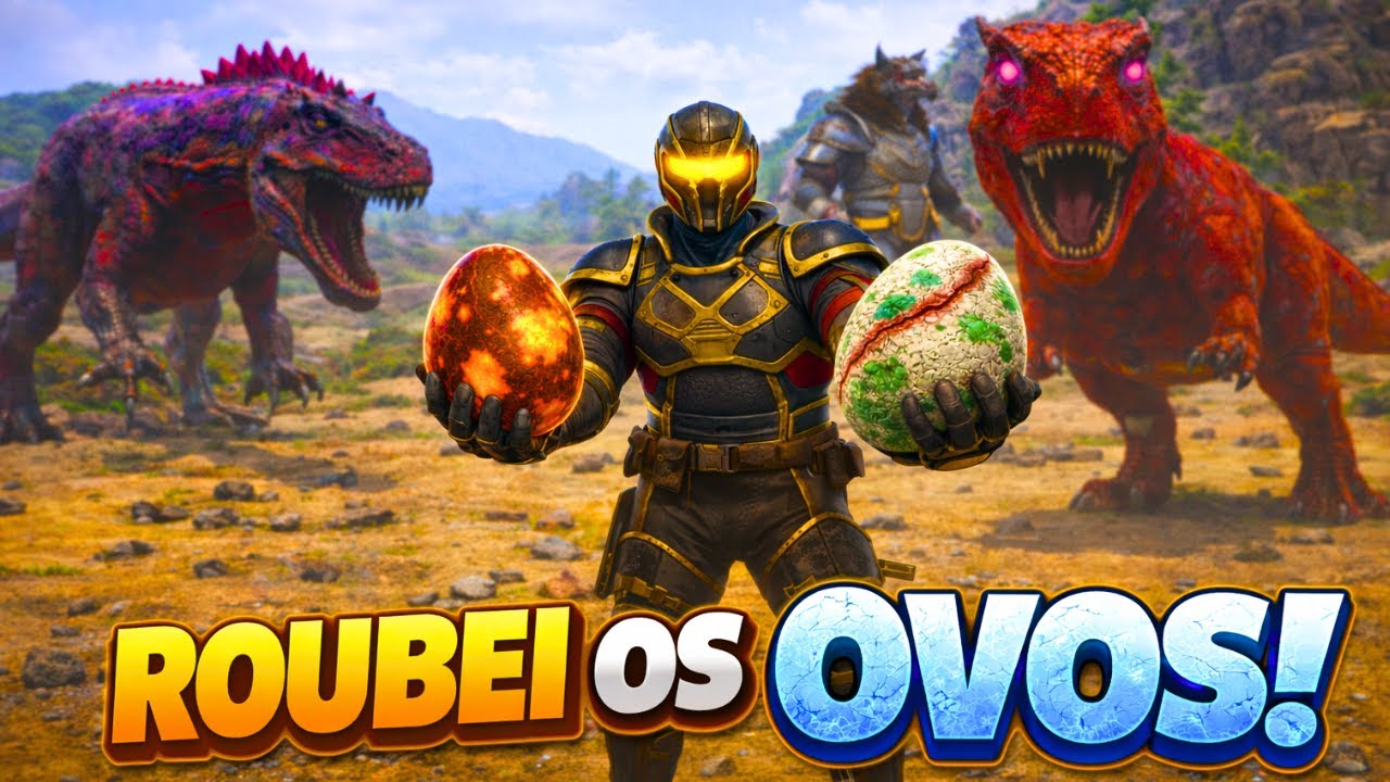ROUBEI OS OVOS DE ... 😱 COM ESSES FILHOTES, MEU RIVAL NÃO TEM MAIS CHANCE ☠ | ARK PVP