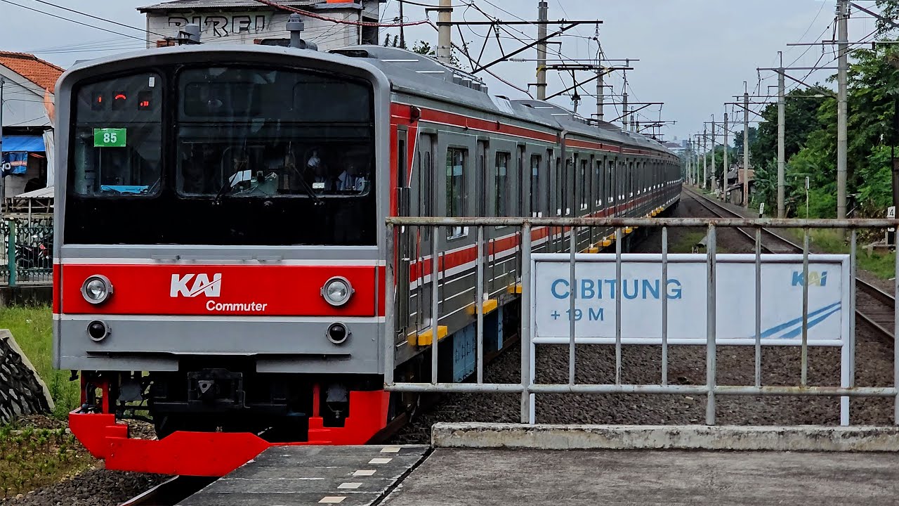 [4K] Stasiun Cibitung: Kompilasi Kereta JR 205, CC 201, CC 203, CC 206 | KRL Commuter Line (1/4)