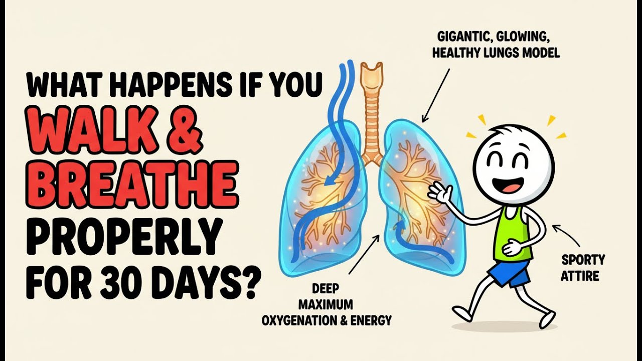 What happens if you walk and breathe properly for 30 days?