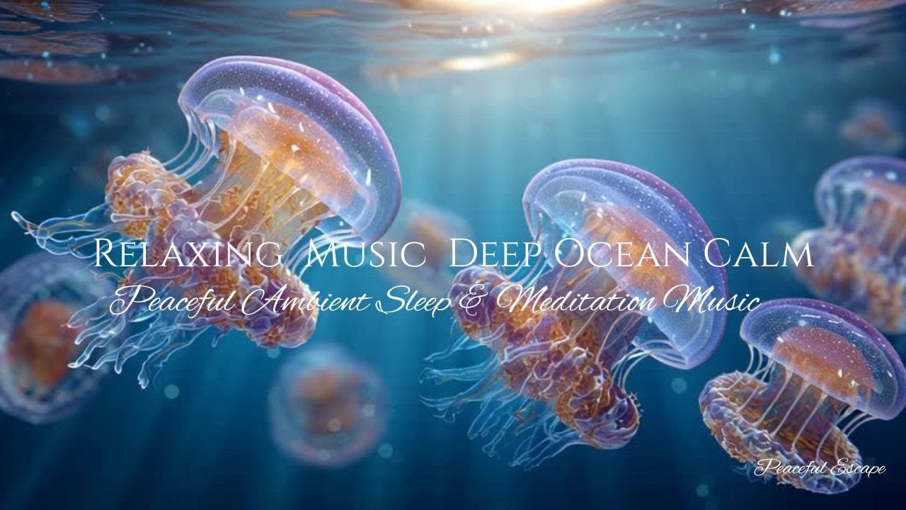 Relaxing Jellyfish Music 🪼 Deep Ocean Calm   Peaceful Ambient Sleep & Meditation Music
