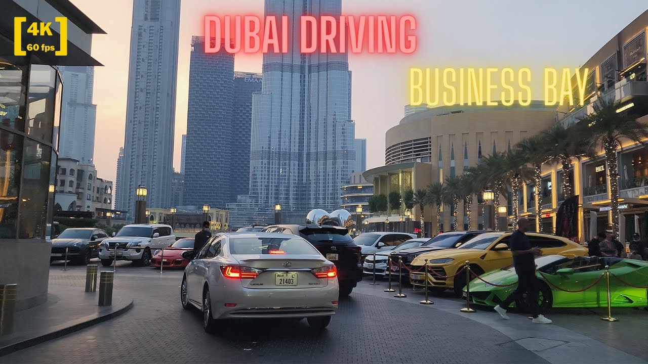 [4K 60fps] Dubai Driving | Business Bay