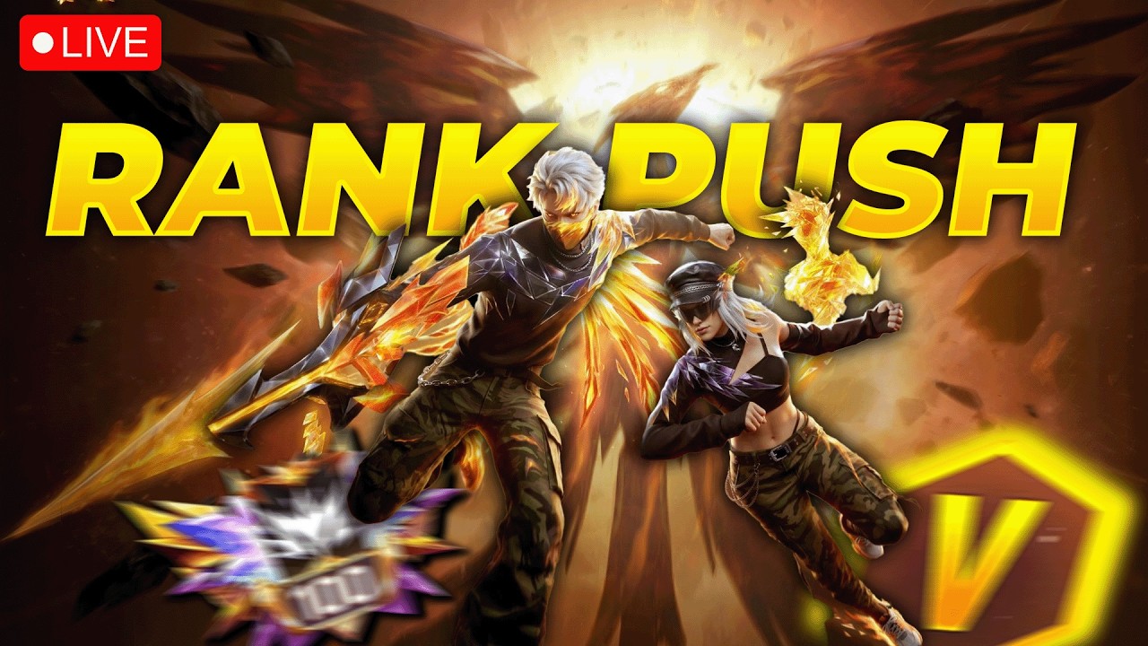 Live - New Evo Aug - NEW BR RANK SEASON Grandmaster Push - Garena FREEFIRE MAX