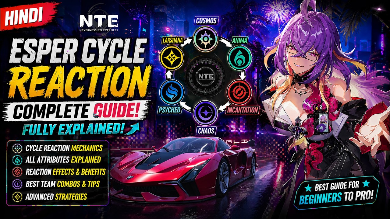 [HINDI] NTE Esper Cycle Reaction Complete Guide - Element Reaction Fully Explained