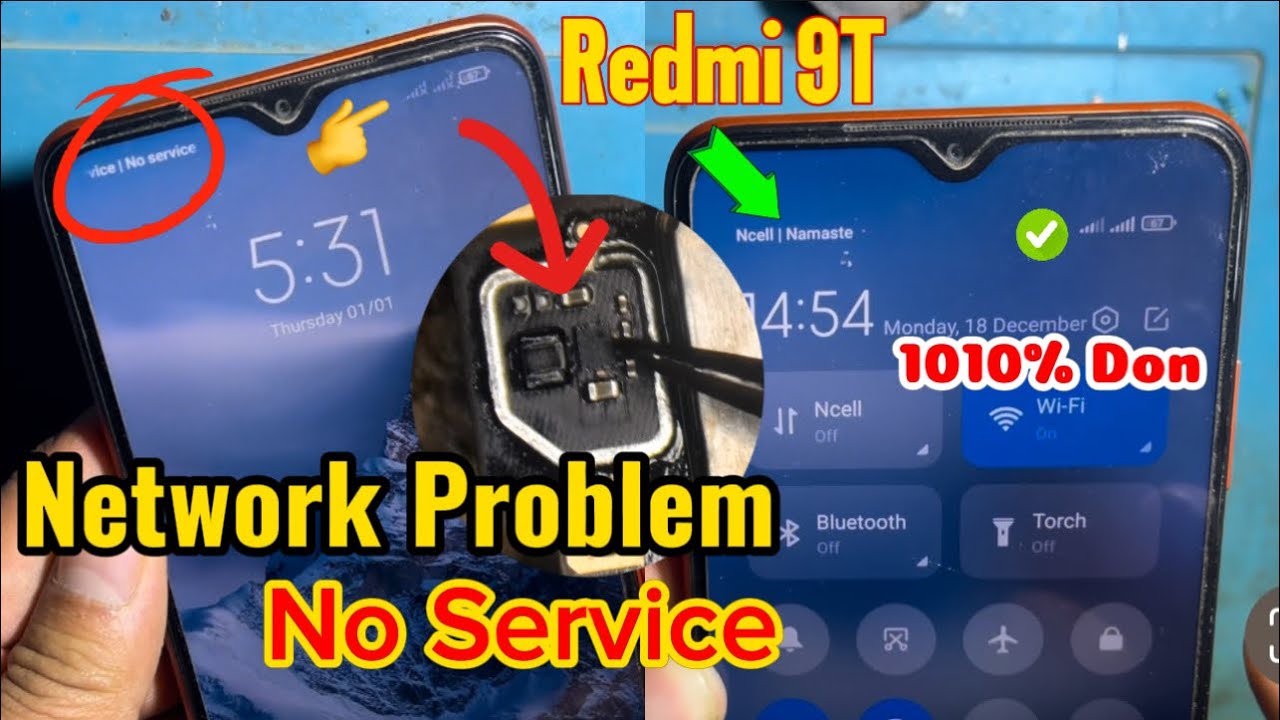 Redmi 9T No Service solution / Redmi m2010j19SG no service solution / network problem