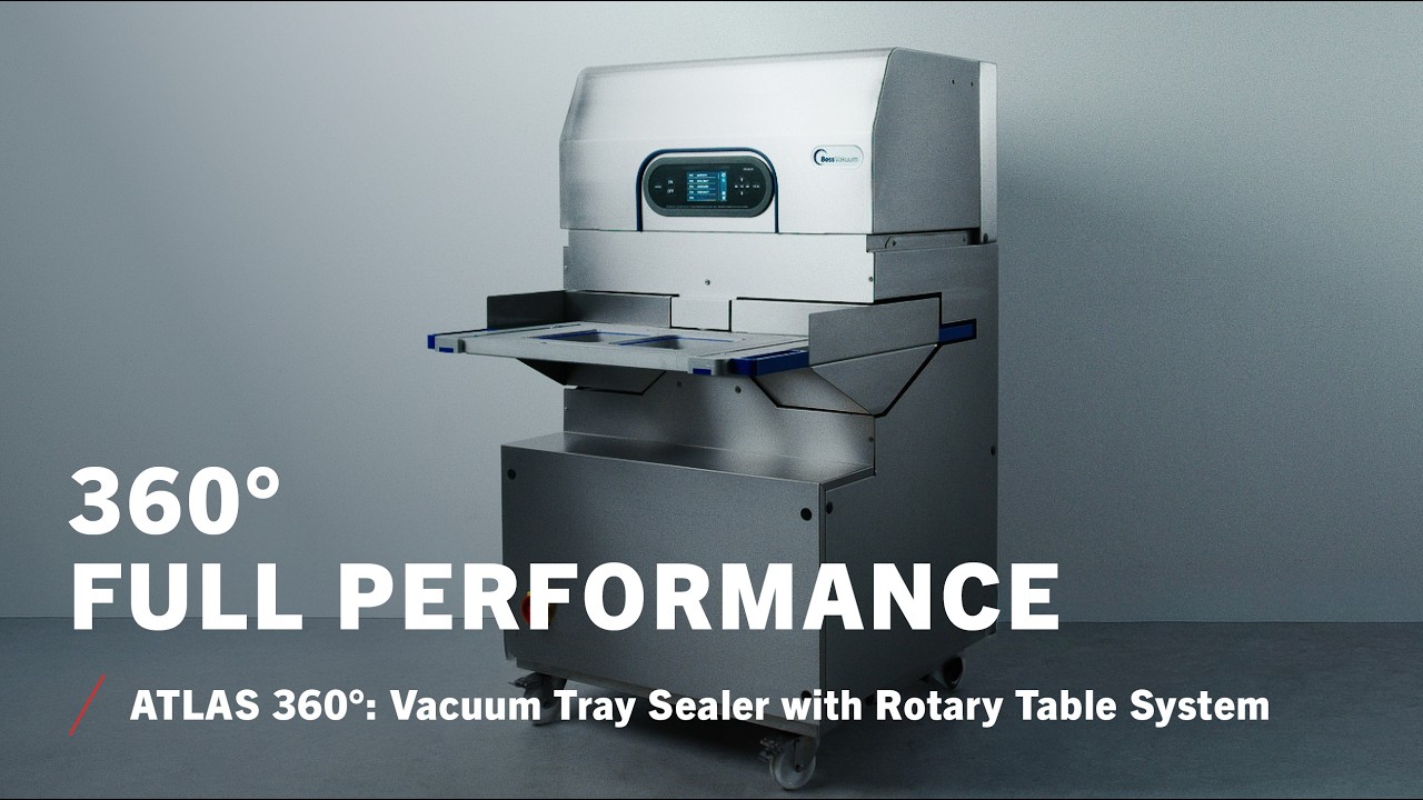 ATLAS 360° Vacuum Tray Sealing Machine – Rotary Tray Sealer