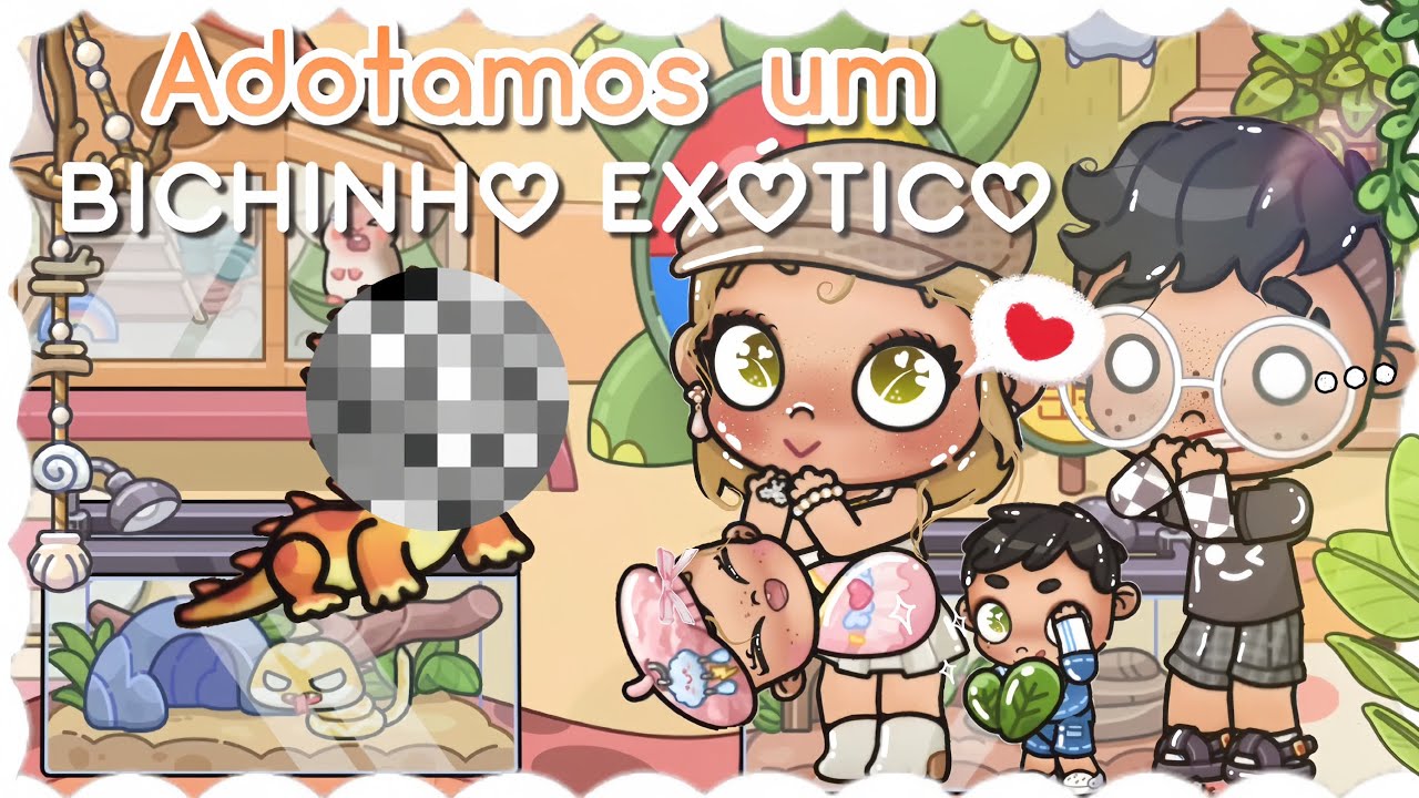 *Adotamos um animal exótico 🦎🥬🪴*Aesthetic ✨️com voz 🎙no avatar world ☀️