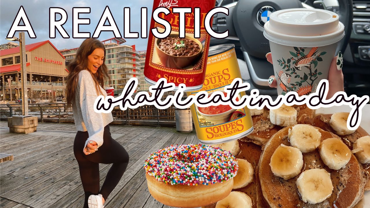 WHAT I EAT IN A DAY | realistic, healthy-ish w/ treats