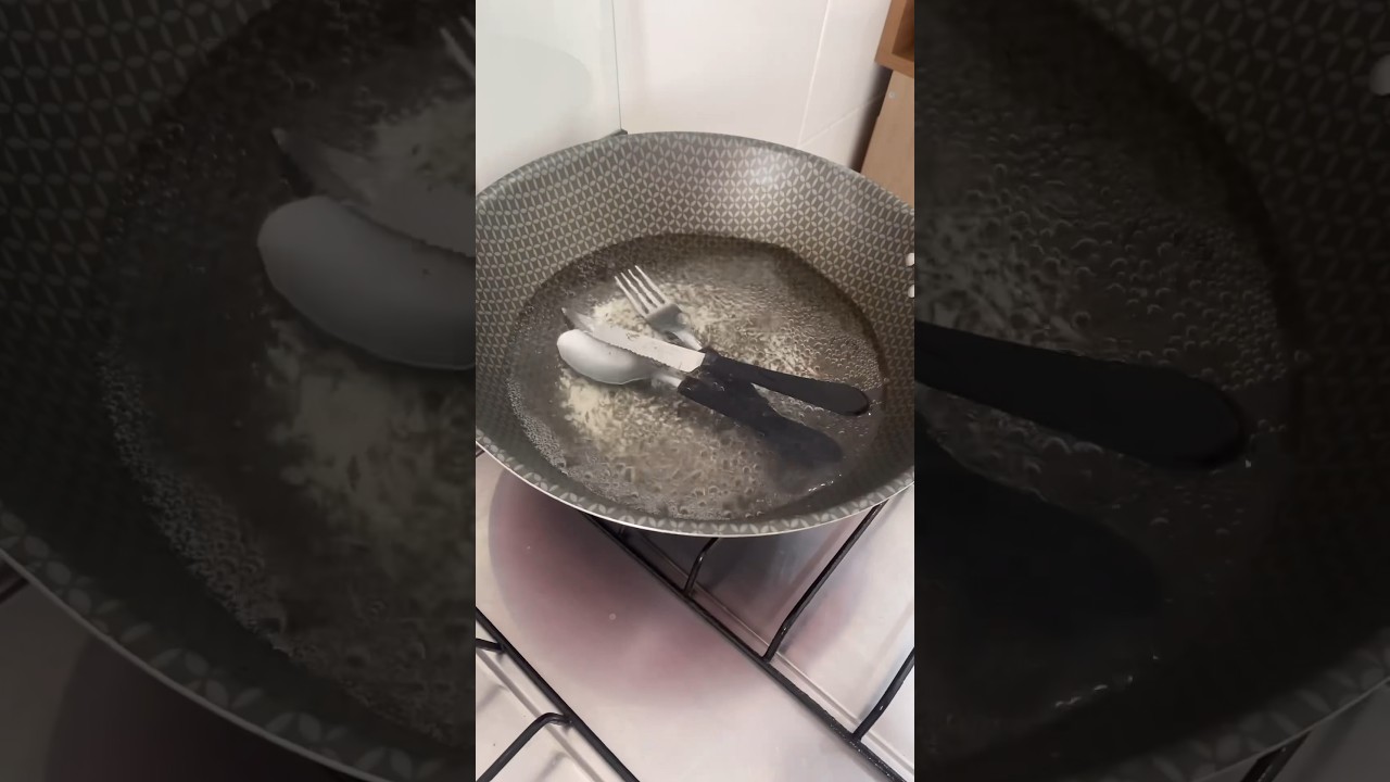 🍴 Como Deixar os Talheres Usados Ou Velhos Brilhando Como Novos #dica #cozinha #talheres