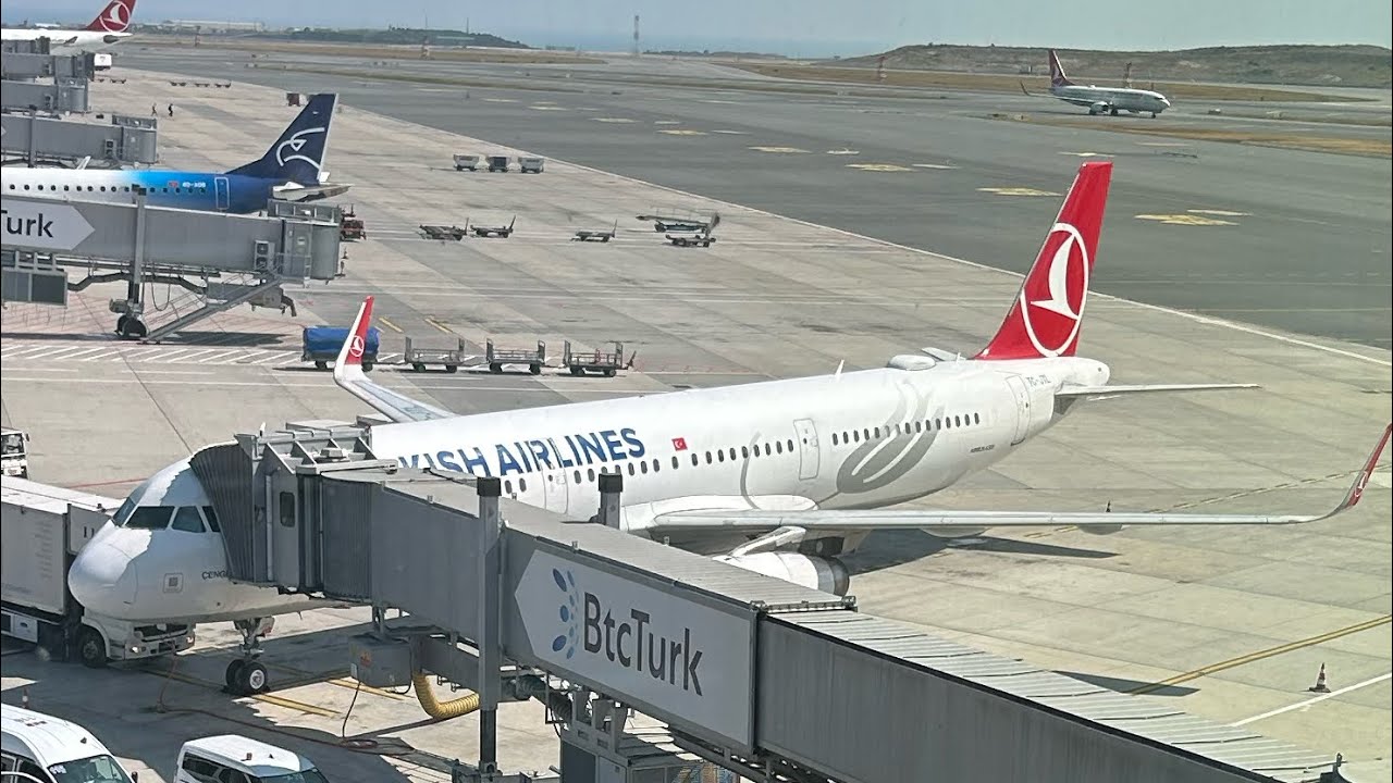 Перелет Анталья-Стамбул на A-321 (TC-JTL) Turkish Airlines