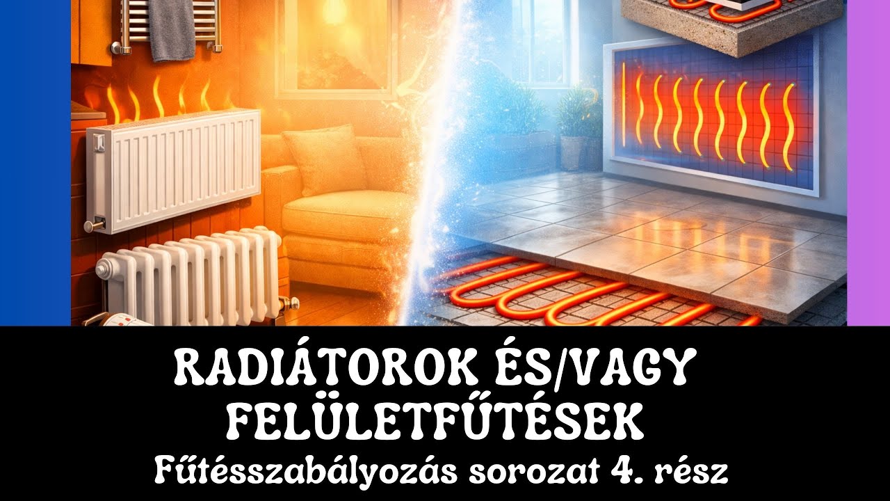 Radiátor és/vagy felületfűtés (Fűtésszabályozás sorozat 4. rész)