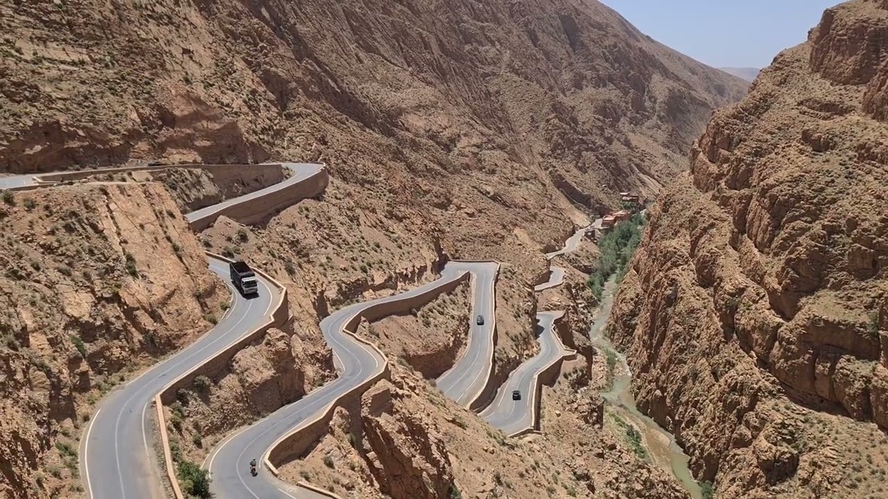 Road Through Majestic Mountains - Tizi-n-Tichka, Morocco 🇲🇦