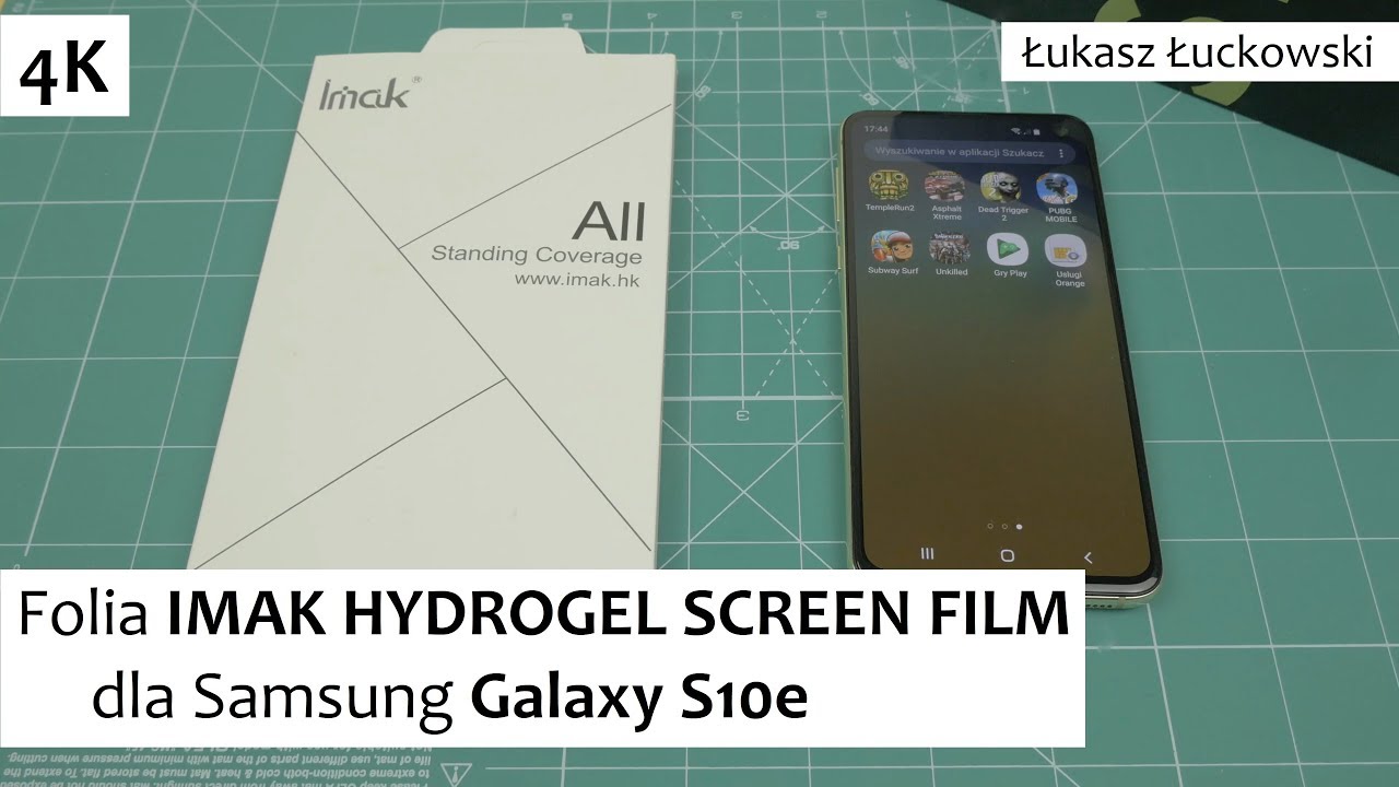 Folia IMAK HYDROGEL SCREEN FILM dla Samsung Galaxy S10e | Montaż, Wrażenia