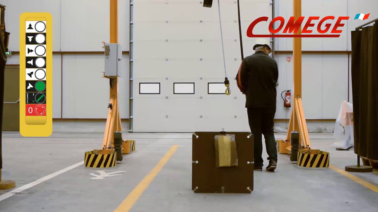 COMEGE SAS | PORTIQUE D'ATELIER MOTORISÉ DÉPLAÇABLE EN CHARGE