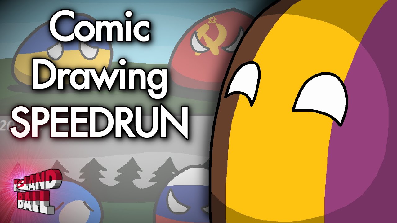 Comic Drawing SPEEDRUN! | Aaron's Countryballs Comics