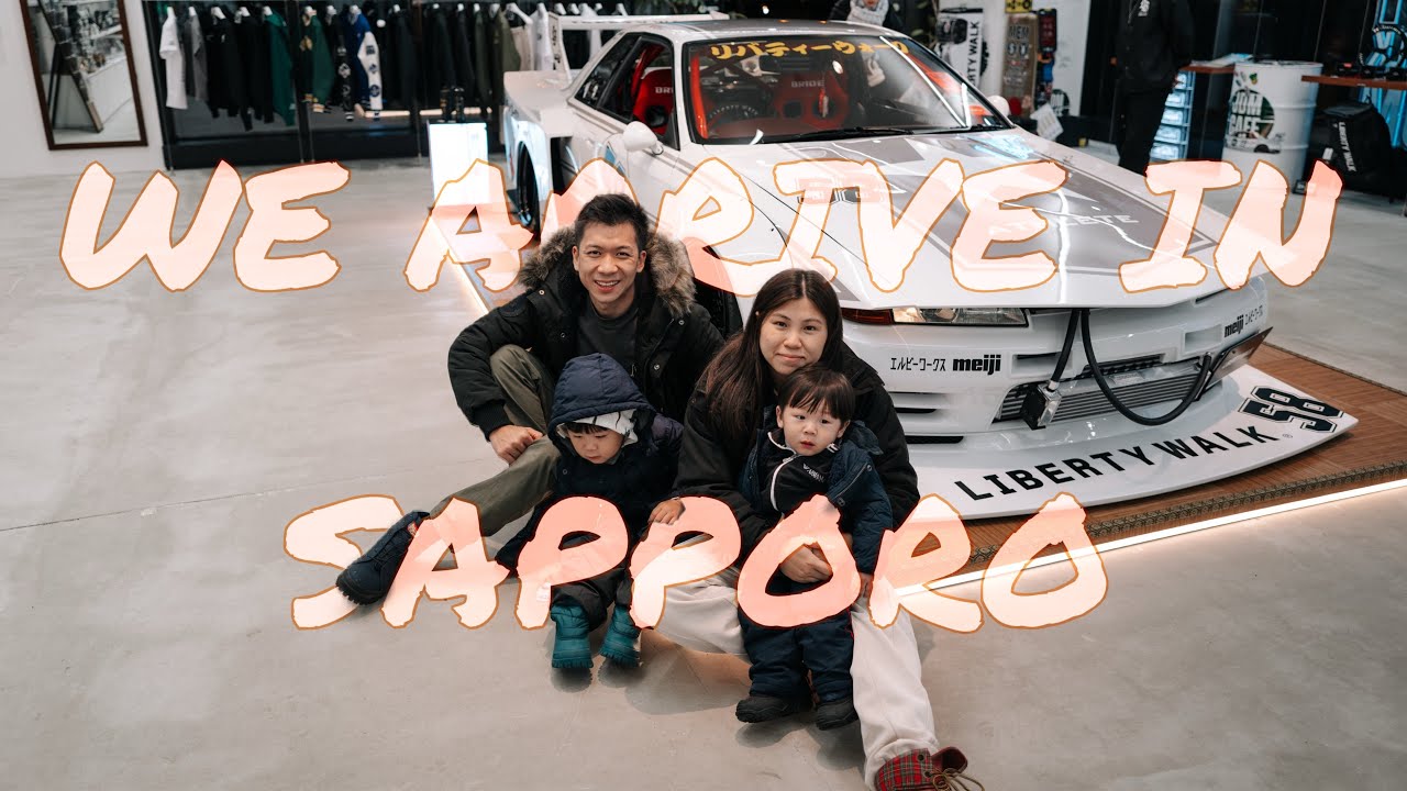 SAPPORO DAY 1 🇯🇵 Ansel’s First Snow + Liberty Walk Sapporo!