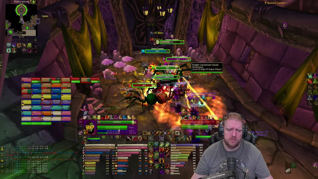 WoW Classic Anniversary Naxxramas Warlock PoV 1-22-2026