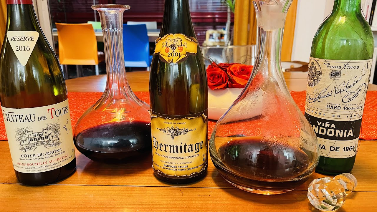 Château des Tours 2016, Faurie Hermitage 2010/2001, Tondonia 1964, festival de rouges, le 16/05/2023