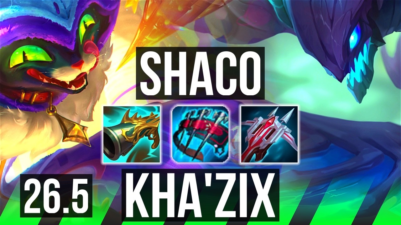 SHACO vs KHA'ZIX (JGL) | EUW Master | 26.5