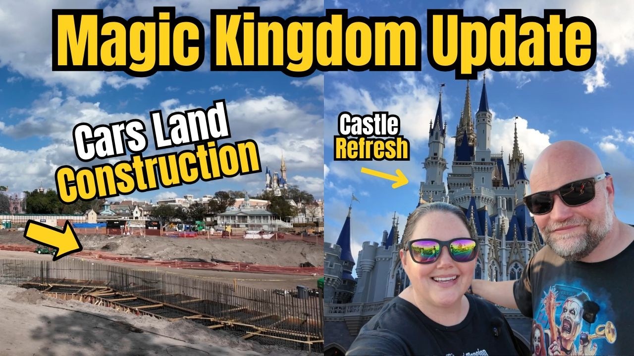 Big Changes Happening at Magic Kingdom | Cars Land Construction & Castle Update