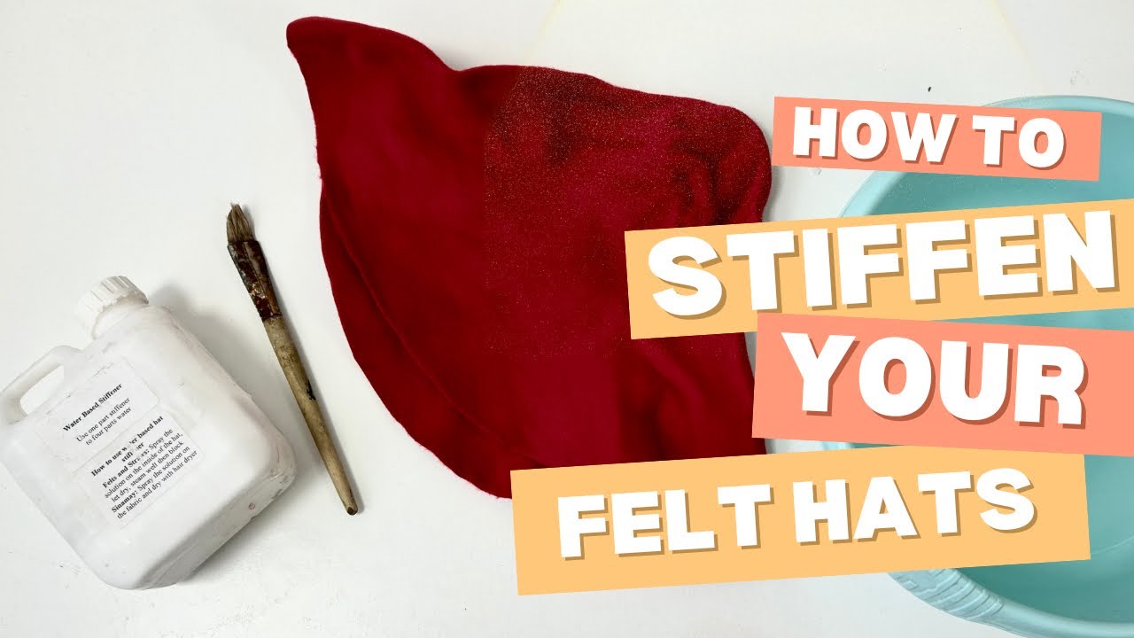 How to Stiffen Your Felt Hats, Hat Making tutorials with Elena Shvab Millinery, London