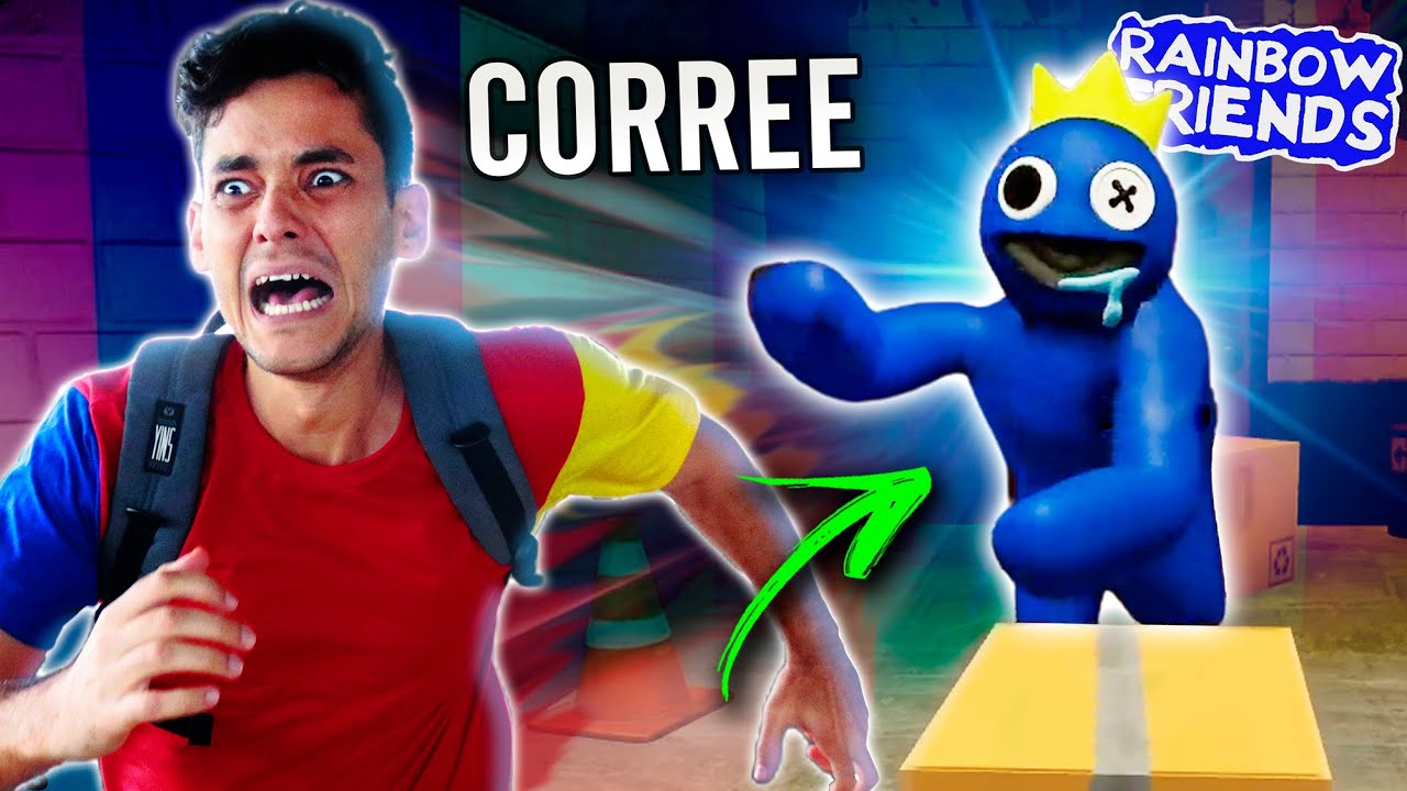 FUGI DO AZUL BAB&Atilde;O NO JOGO - RAINBOW FRIENDS