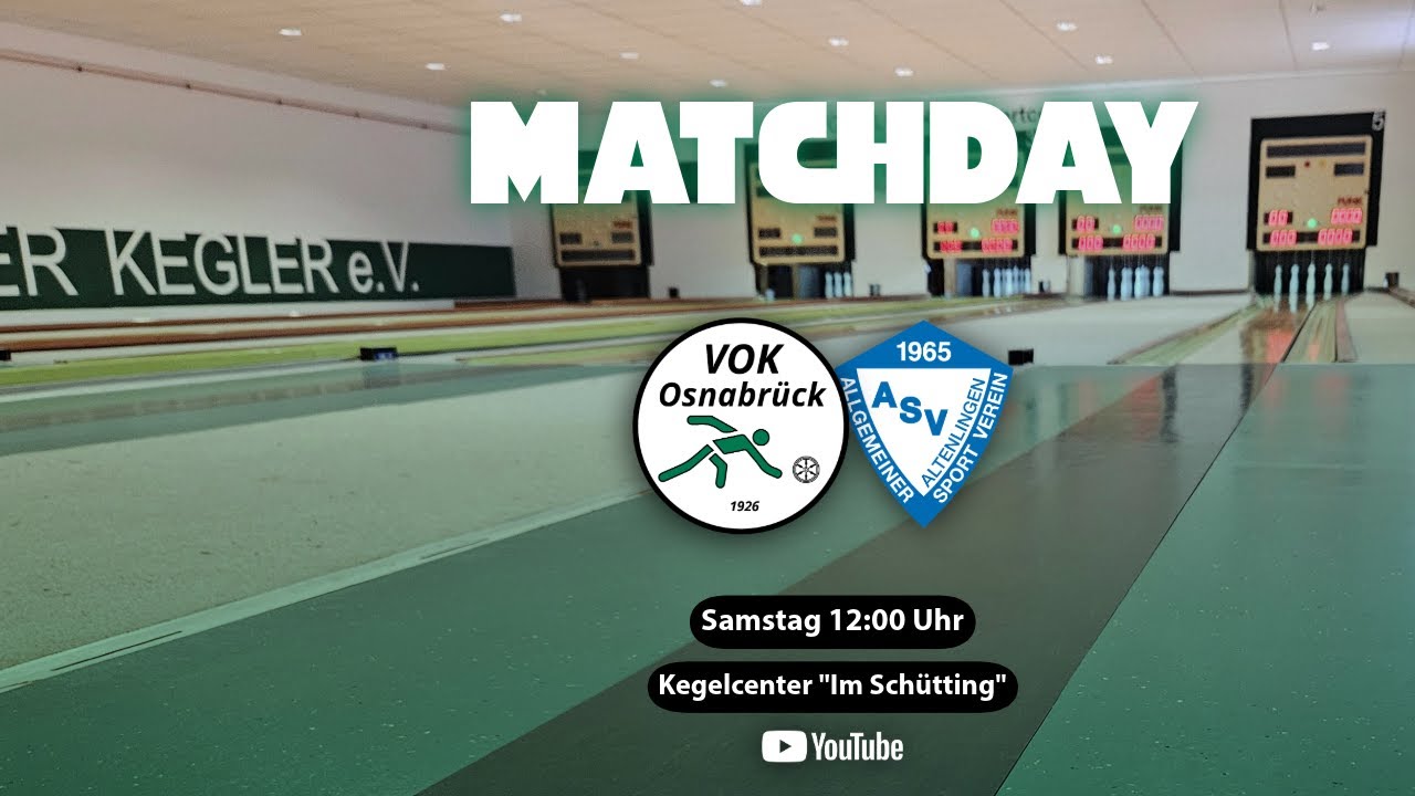VOK Osnabrück 1 - ASV Altenlingen 1 | Verbandsliga KVN | 25/26 | Sportkegeln Schere