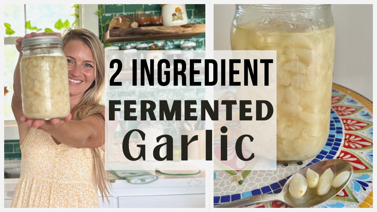 How To Make EASY FERMENTED GARLIC | No Peeling!