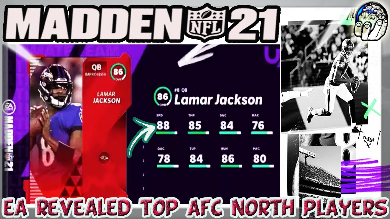 EA Just Revealed The AFC North TOP Madden 21 Ultimate Team Players! 88 SPEED Lamar Jackson!