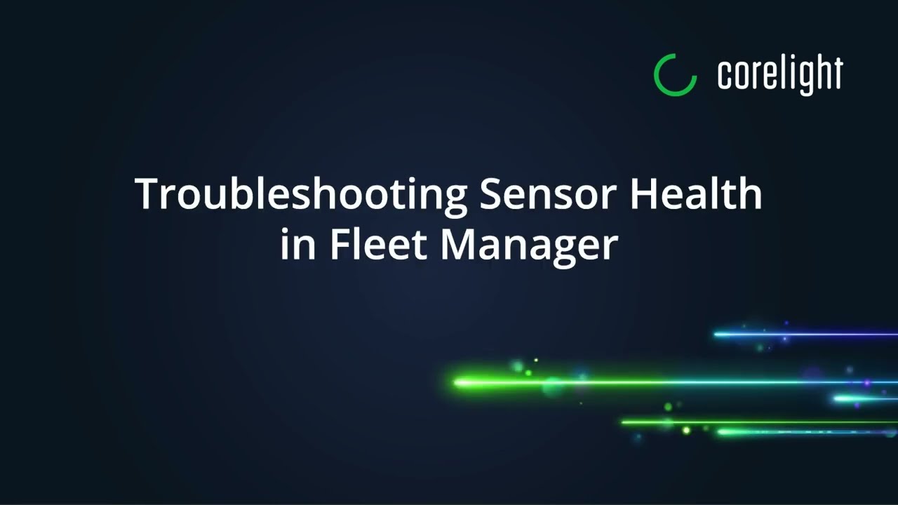 Устранение неполадок, связанных с состоянием датчиков в Fleet Manager.