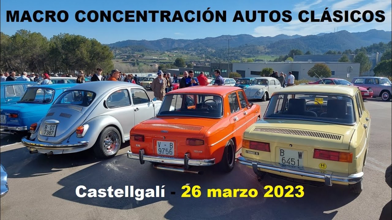 Macro concentración coches clásicos Castellgalí. Voitures classiques. 26-3-2023. Cars and coffee