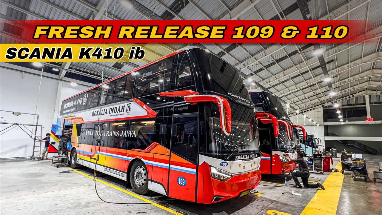 Live Release Rosalia Indah Legacy SR3 DD Sleeper Bus! Karoseri Laksana