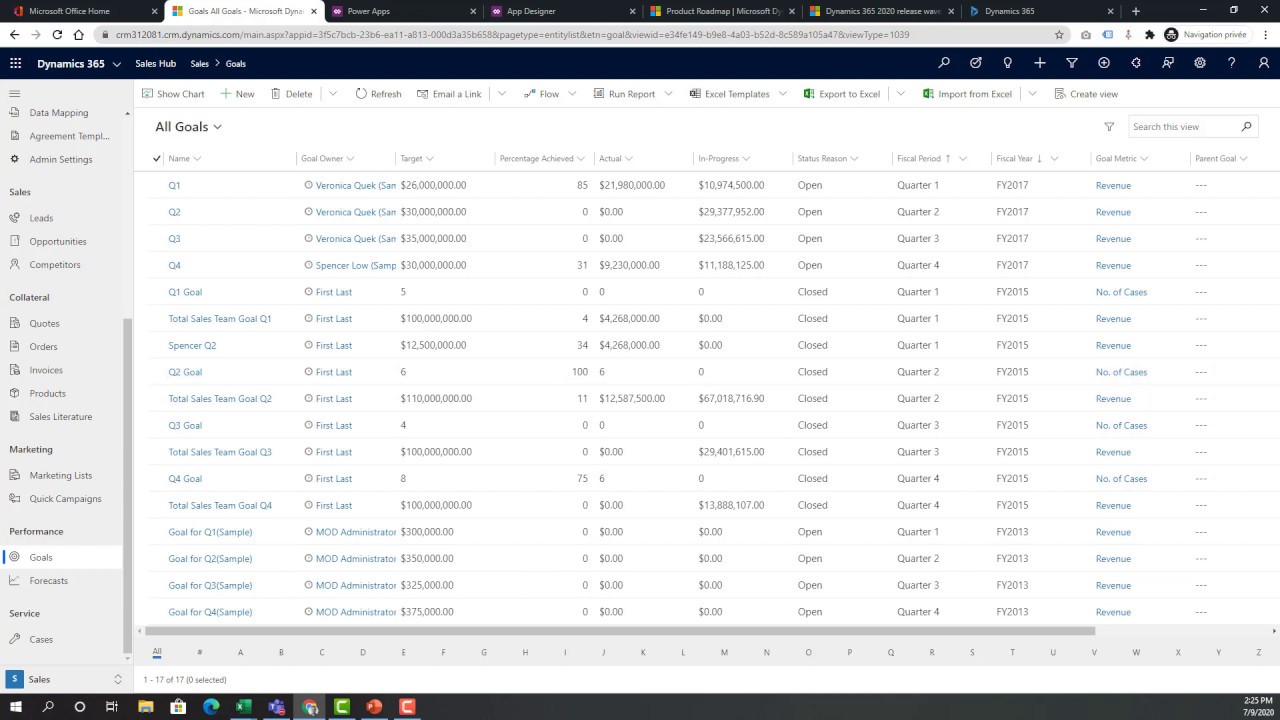 Démonstration de Microsoft Dynamics 365 Sales, Customer Service et Field Service