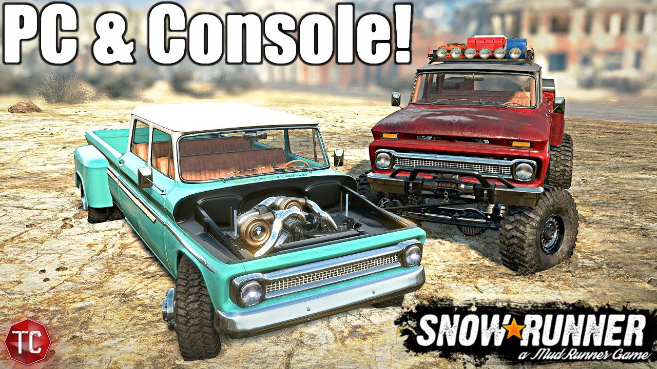 SnowRunner: NEW 1966 DURAMAX Swapped Chevy DUALLY Crew Cab! (CONSOLE MOD!)