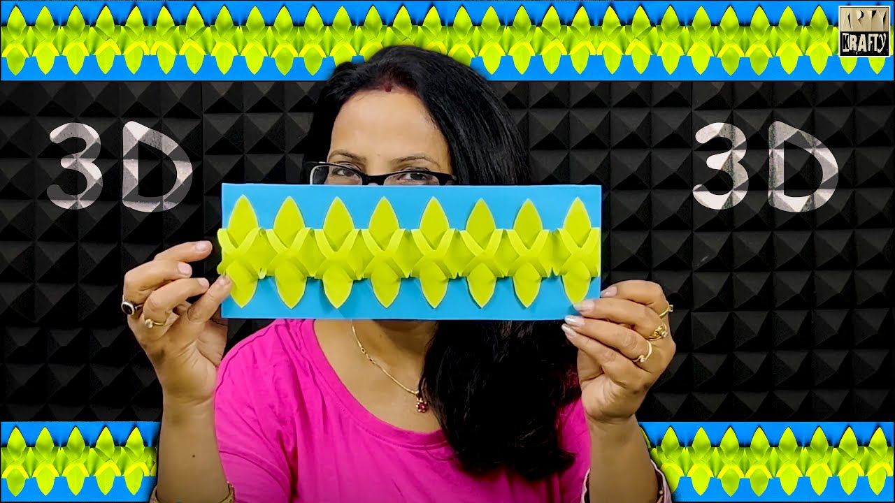 Make 3D Design for Bulletin Board Border in Just 2 Minutes | DIY
