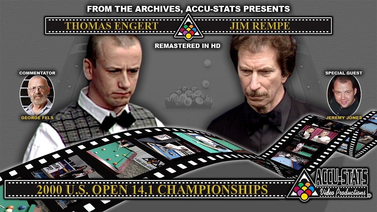 14.1 Straight Pool - JIM REMPE vs THOMAS ENGERT - 2000 US Open 14.1 Championship