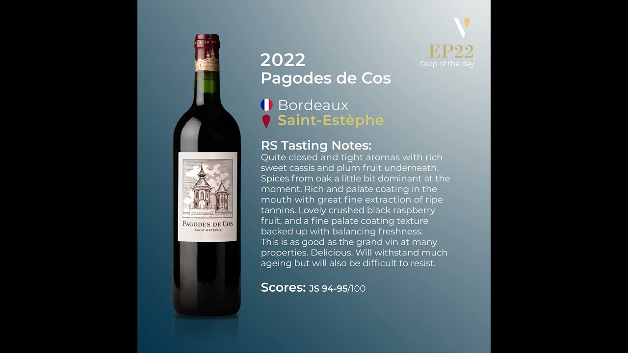 Drop of the Day: 2022 Cos d'Estournel Pagodes de Cos