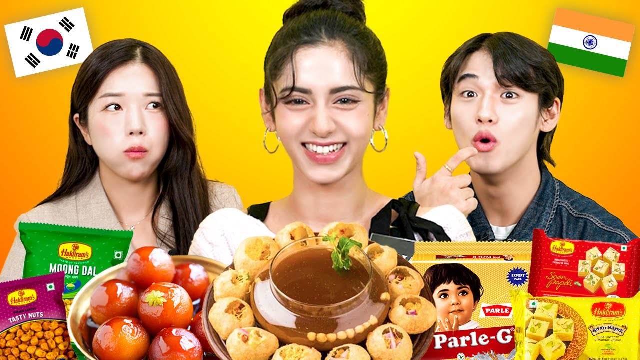 [Индийский K-pop айдол] Корейцы впервые пробуют индийские закуски #XIN | KATCHUP