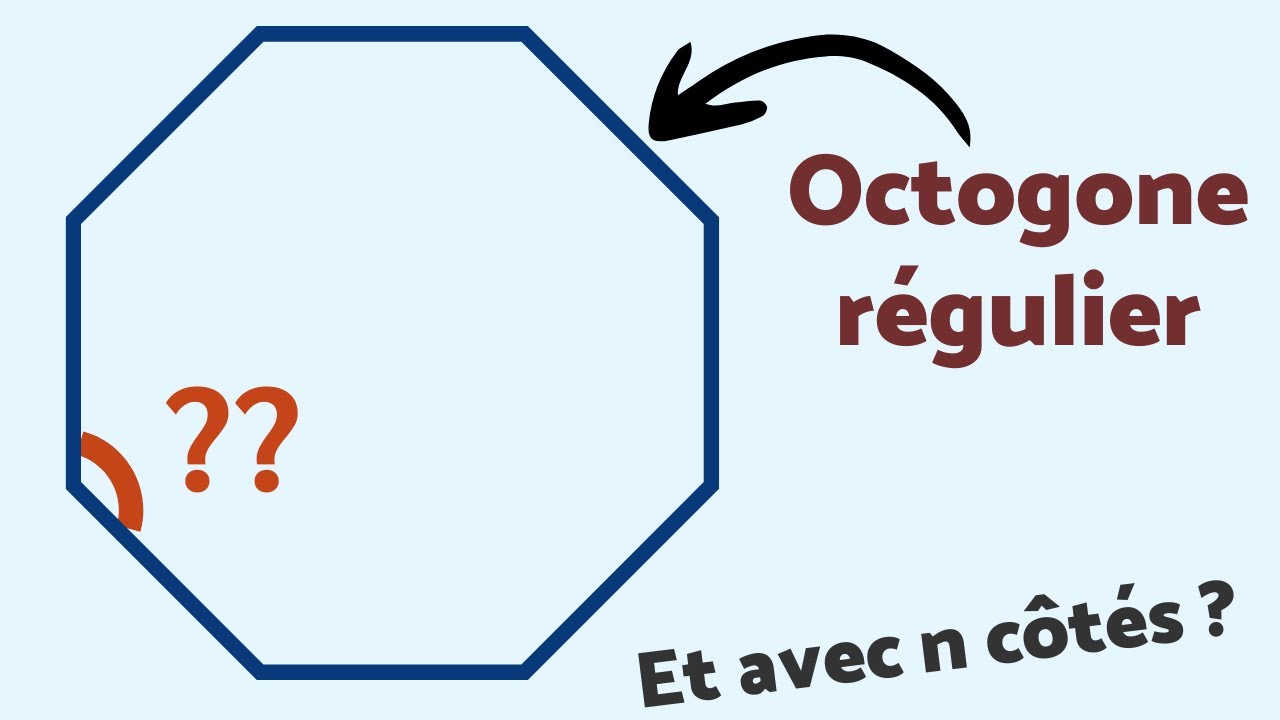 COMBIEN MESURE L'ANGLE D'UN OCTOGONE - RÉVISIONS DU CONTRÔLE 😉